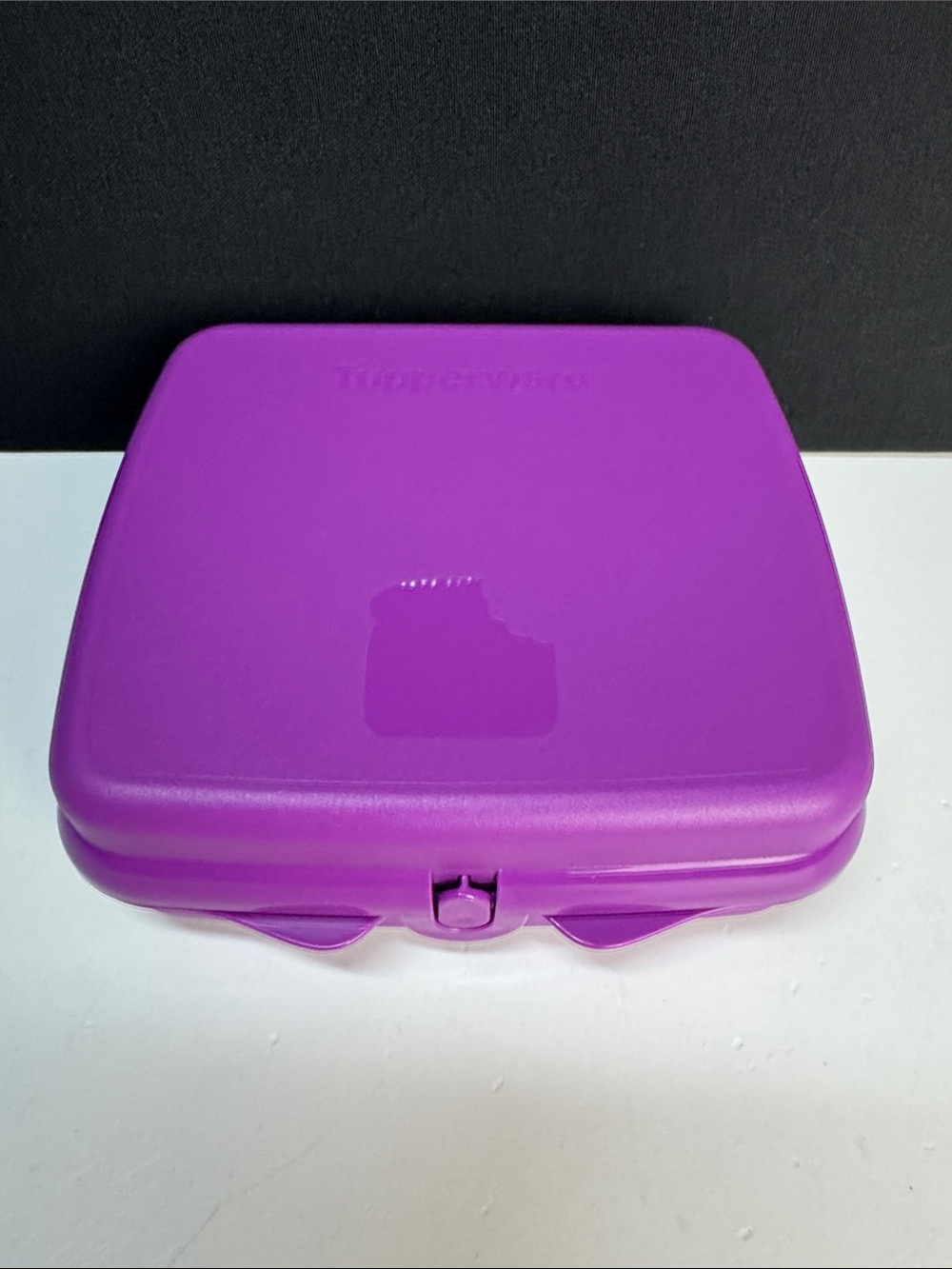 Tupperware Purple Sandwich Keeper Lunch Box Food Storage Container New
